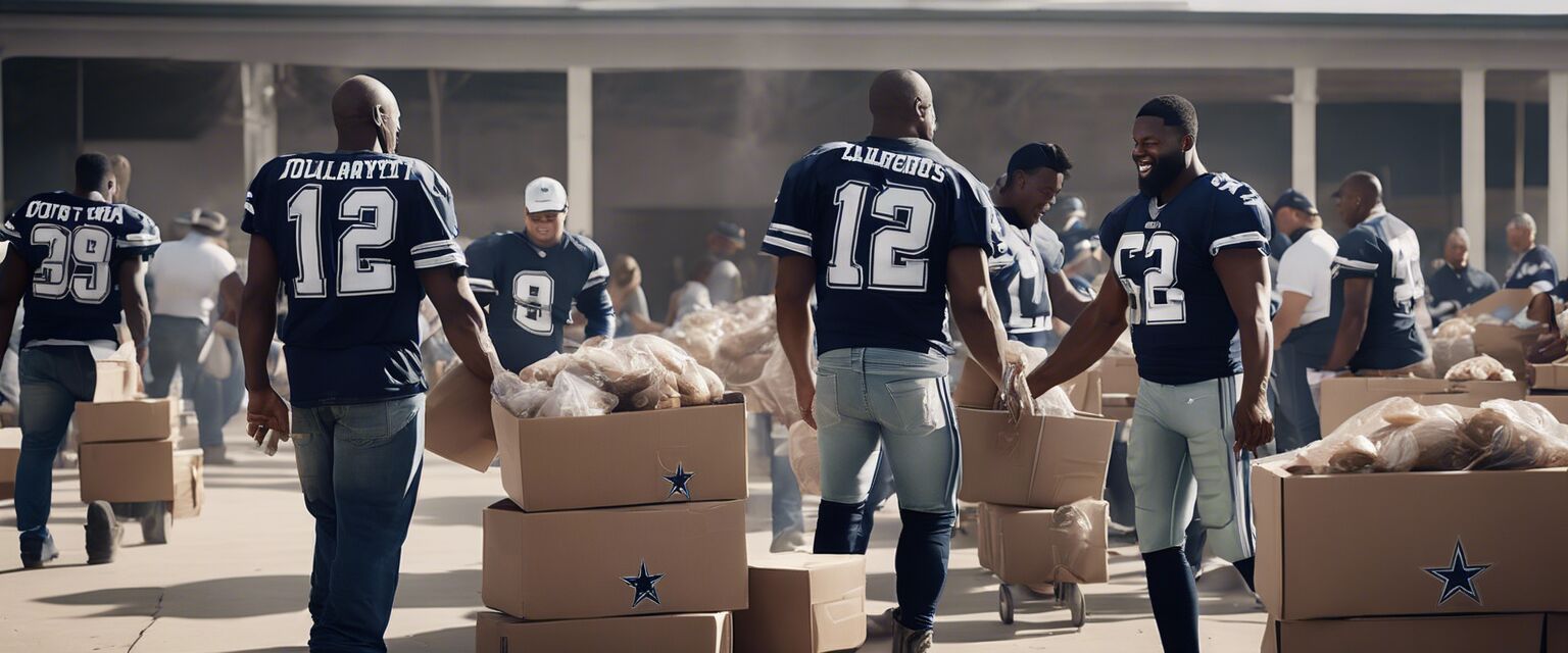 Cowboys fans donating for charity