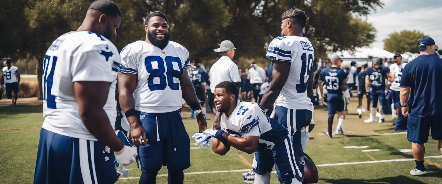 Dallas Cowboys players volunteering